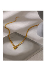 18k gold Love Heart Chain Necklace