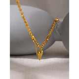 18k gold Love Heart Chain Necklace