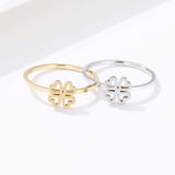 Lucky Clover Heart Ring