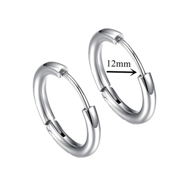 Small Silver Hoop Earrings