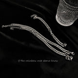 Inter-Linked Sterling Silver Cuban Link Bracelet